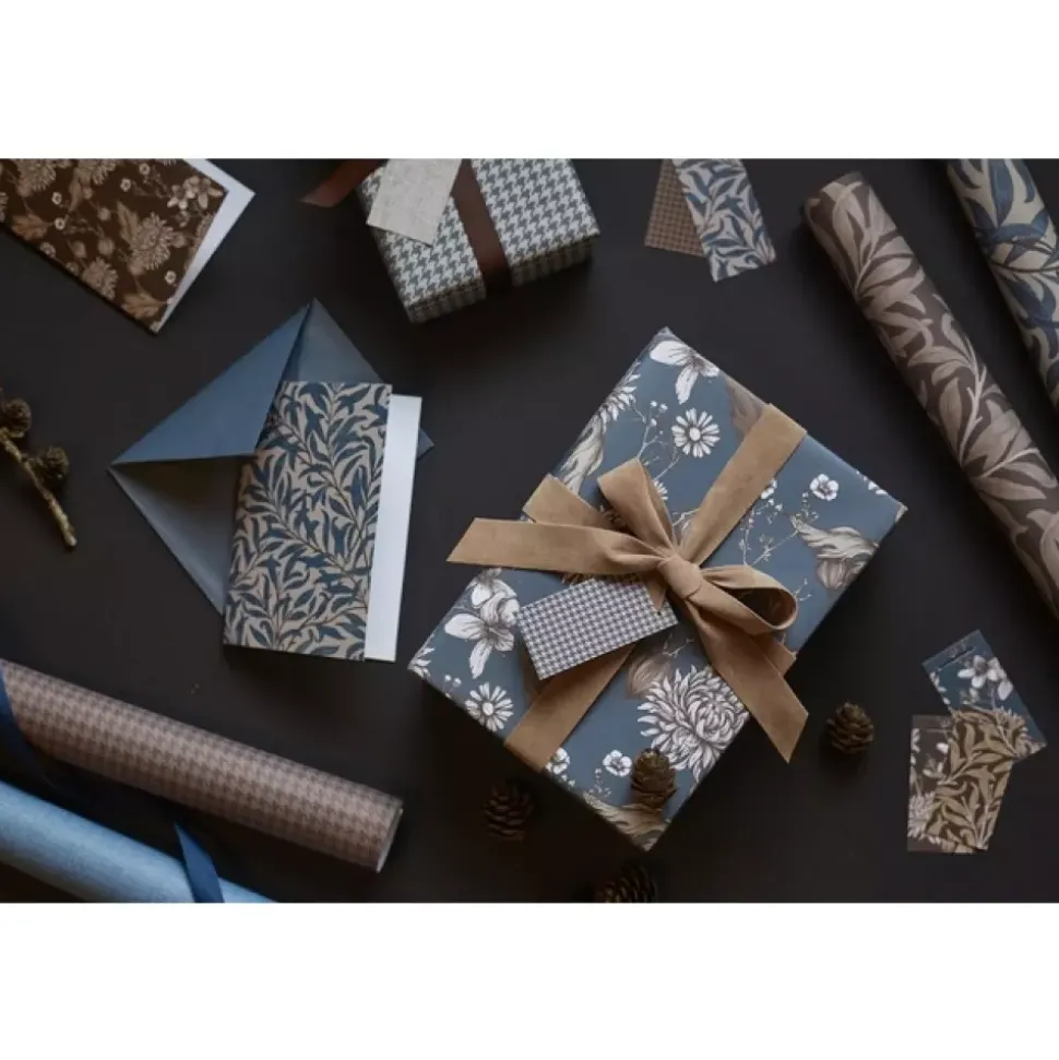 Halvor Bakke Gavepapir 70cmx5m Linen blue