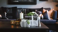 Halvor Bakke Kort Linen Blue
