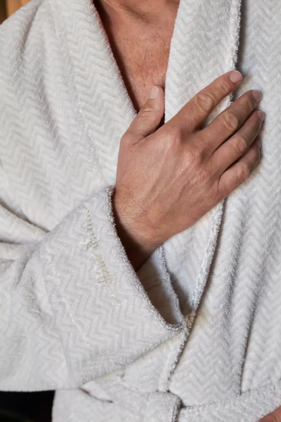 Halvor Bakke Verbier badekåpe S/M Beige / Pure cashmere