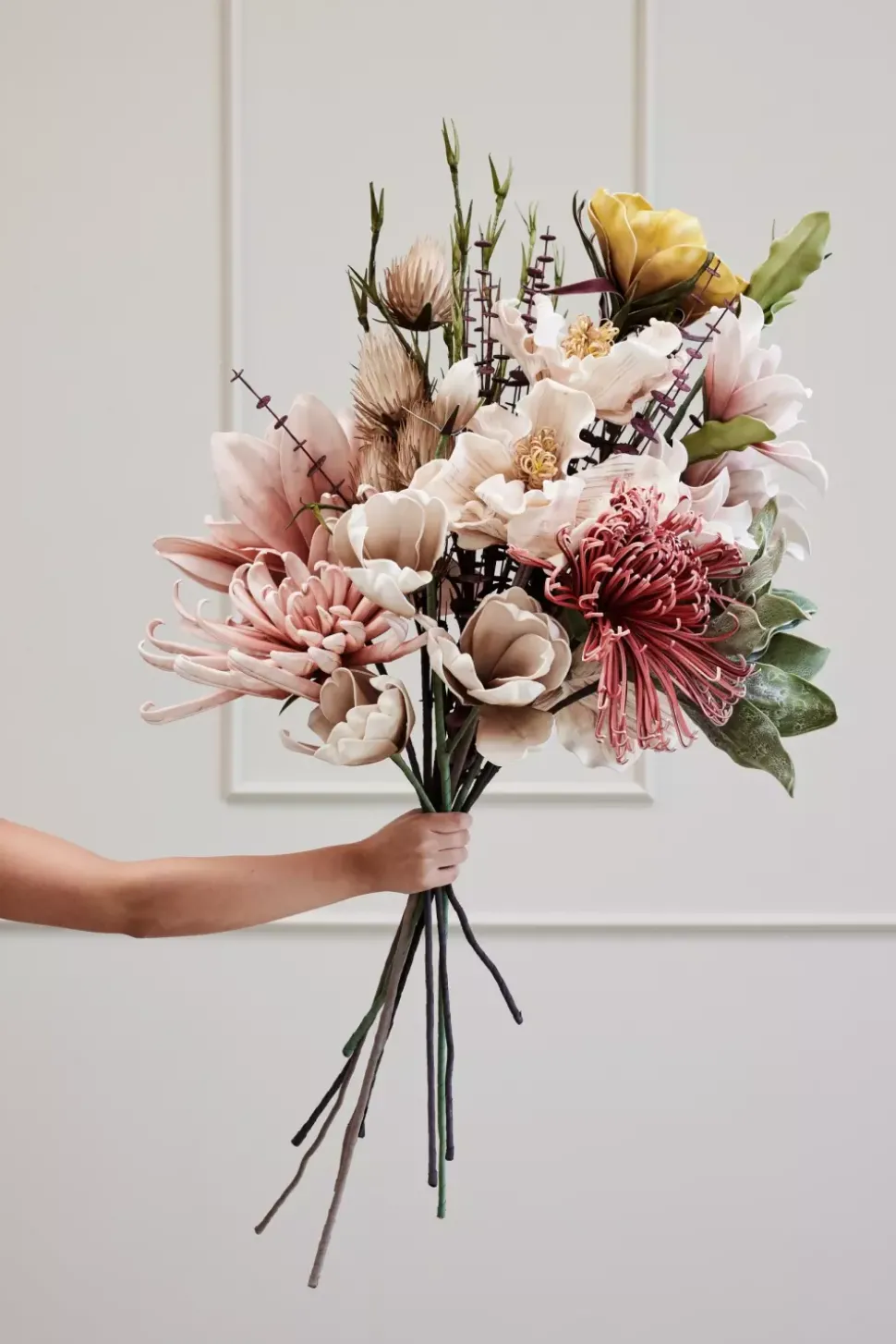 Happia Dekorblomst Støvet Rosa