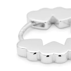 Heart Hoops Par Sølv