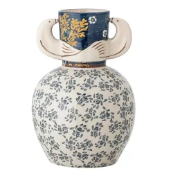 Hezha Vase, Blå, Keramikk