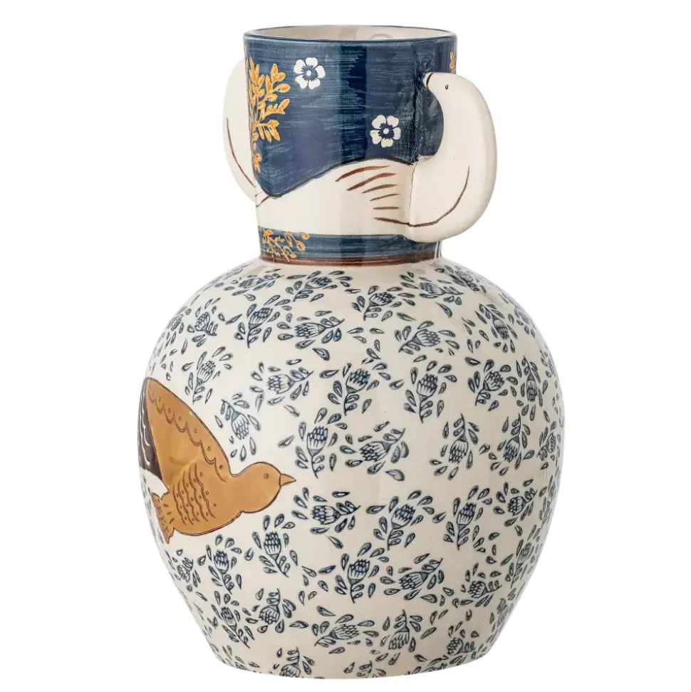 Hezha Vase, Blå, Keramikk