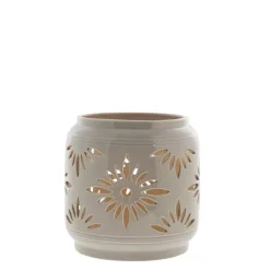 Hilde Lykt Sand Keramikk H25cm