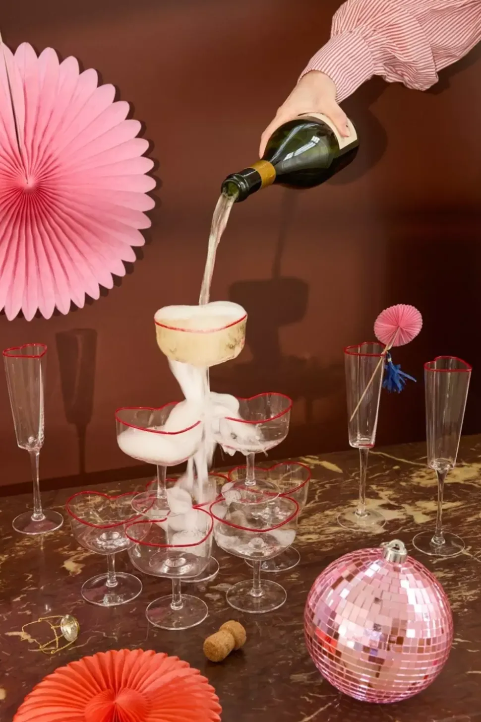 Hjerteformet Cocktailglass