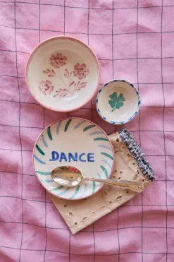 Håndmalt Kakeasjett DANCE