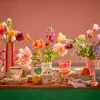 Håndmalt Oval Kopp Blomster
