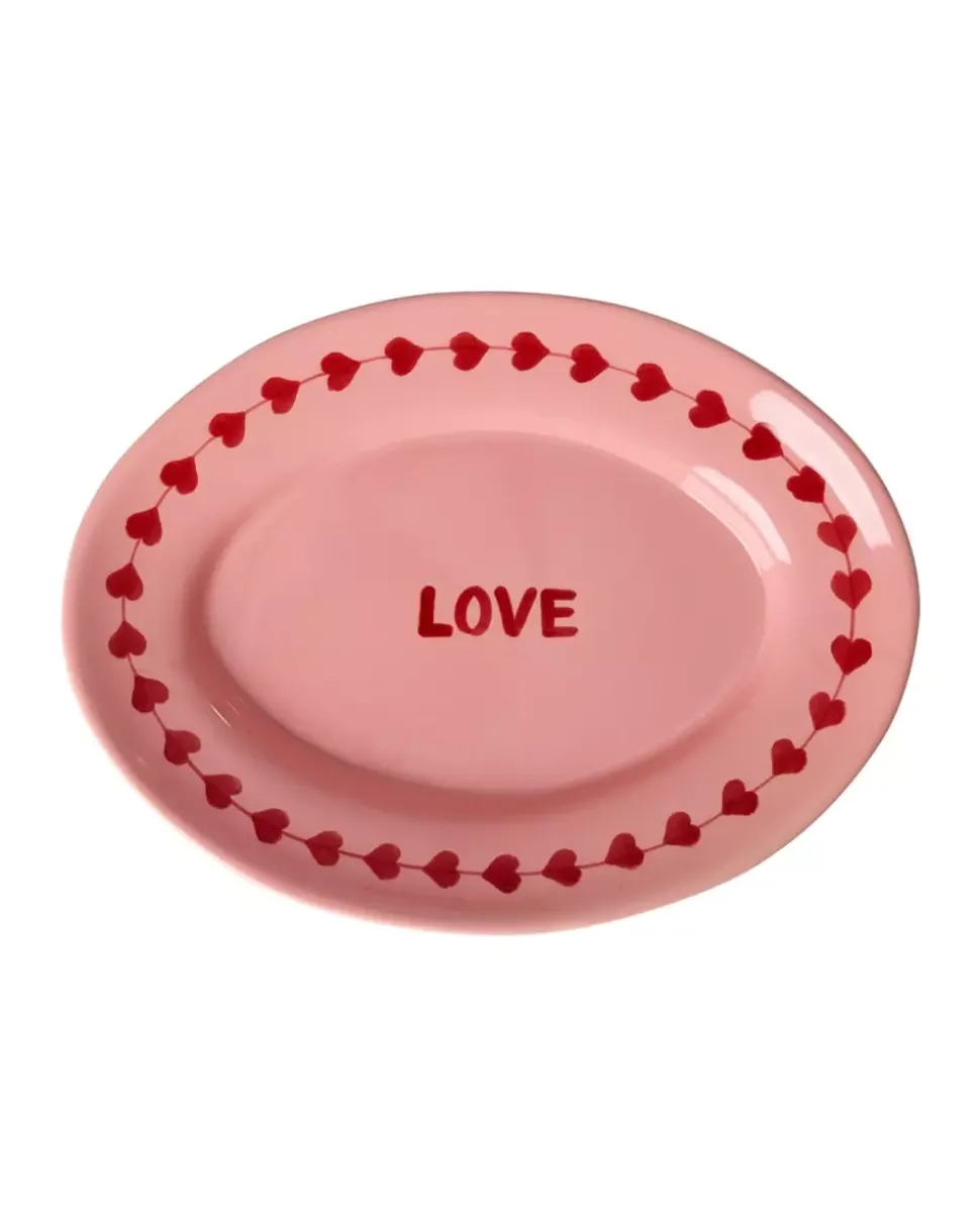 Håndmalt Serveringsfat LOVE