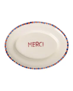 Håndmalt Serveringsfat MERCI