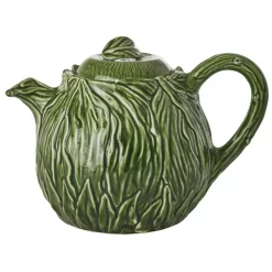 Håndmalt Tekanne Bladdesign