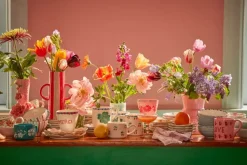 Håndmalt Tekopp Blomster
