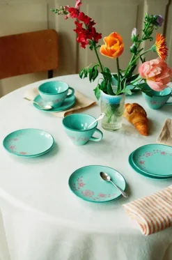 Håndmalt Tekopp Blomster