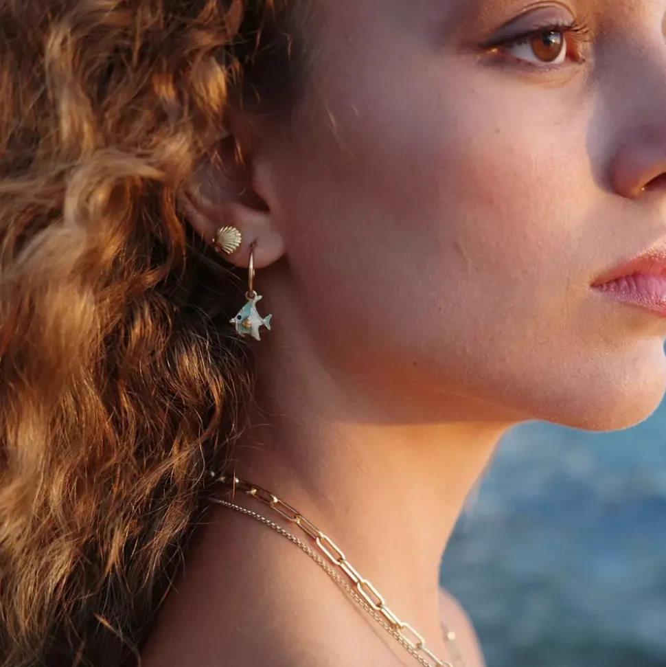 Hoops Med Charm, Tropisk Fisk, Aquatic