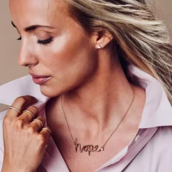Hope Stort Halskjede Gull
