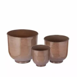 Hoss Utendørs Blomsterpotte S/3 Cappuccino D31-51 H30-49