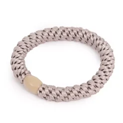 Hårstrikk kritt m/beige perle