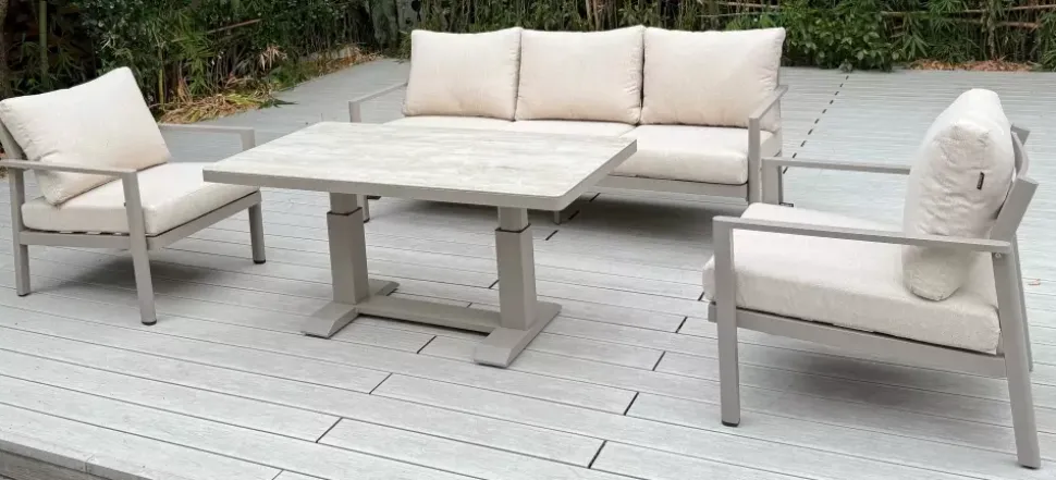 Hydra Loungegruppe 3+1+1 Beige
