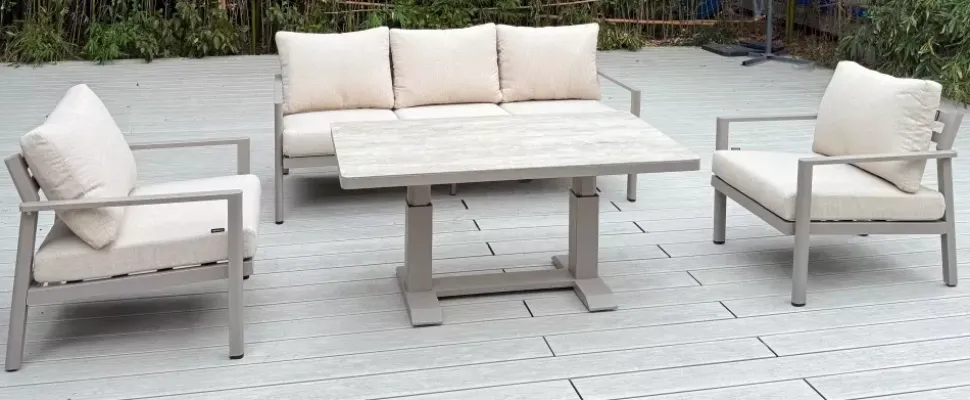 Hydra Loungegruppe 3+1+1 Beige