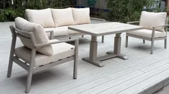 Hydra Loungegruppe 3+1+1 Beige