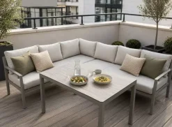 Hydra Spisevinkel Høyre Beige