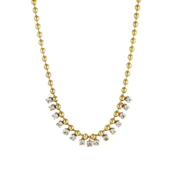 Ice Ballchain Smykke Gull