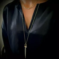 Ice Bead Fringe Smykke Gull