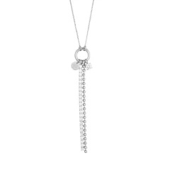 Ice Bead Fringe Smykke Sølv