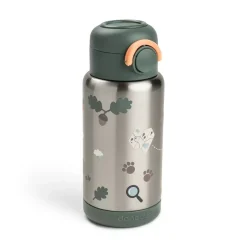 Isolert Drikkeflaske Med Sugerør Tiny Trails Grønn 340 Ml