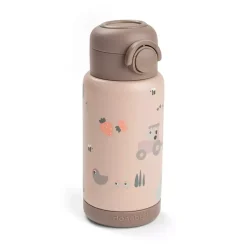 Isolert Drikkeflaske Med Sugerør Tiny Farm Powder 340 Ml