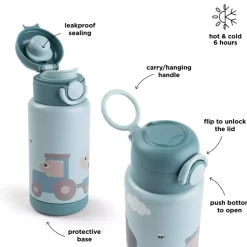 Isolert Flaske Tiny Farm Blå 340 Ml