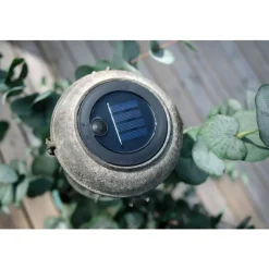Jango Lanterne Solar med spyd Metall Antiikgrønn D16,5 H103,5