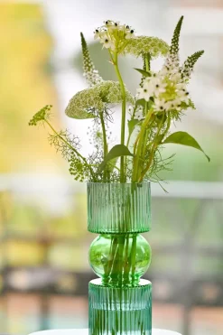 Jaquard Vase Grønn/Blå