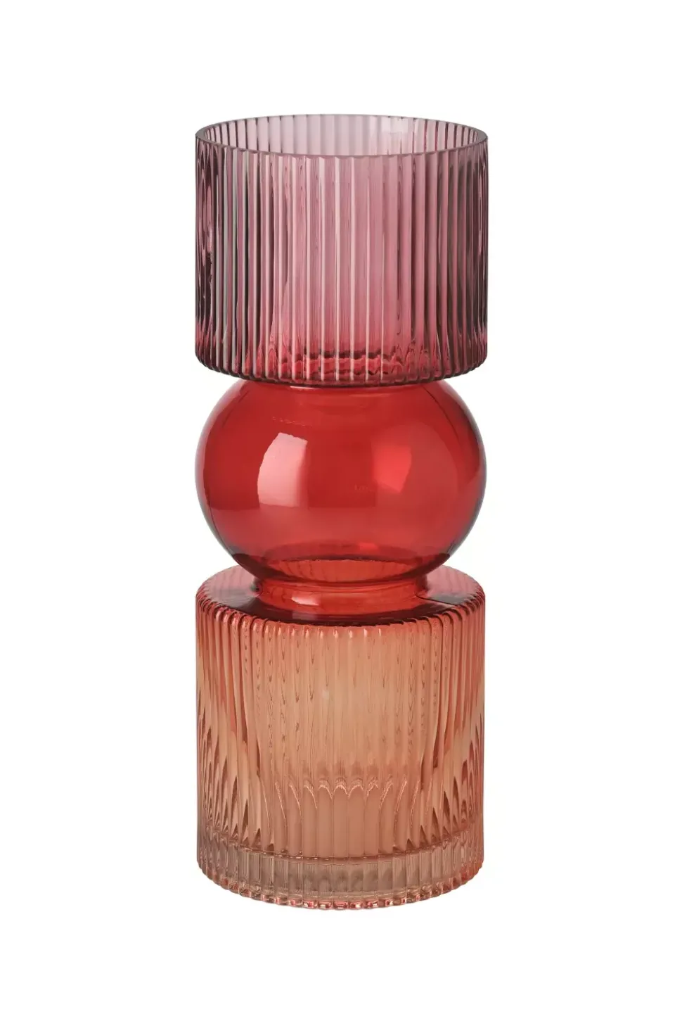 Jaquard Vase Oransj/Rød