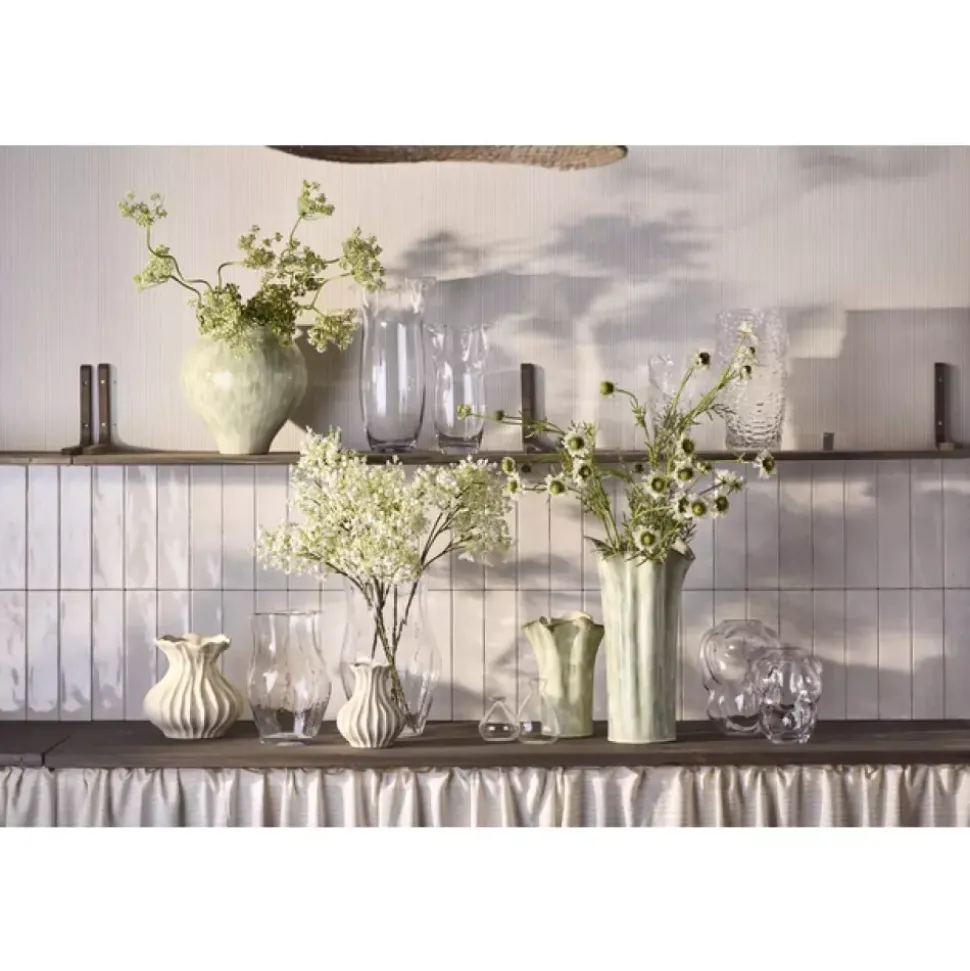 Jennifer Vase H17 Krem