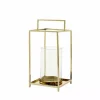 Josefille Lykt 15 X 15 X 30 Cm, Lys Gull
