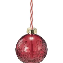 Julekule Glass Rød