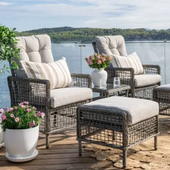 Juni Teppe D150 M Natur Blomst