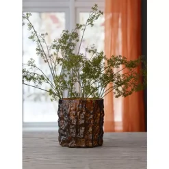 KARILE Lyslykt/Blomsterpotte D25,4 H25,4 cm Brun