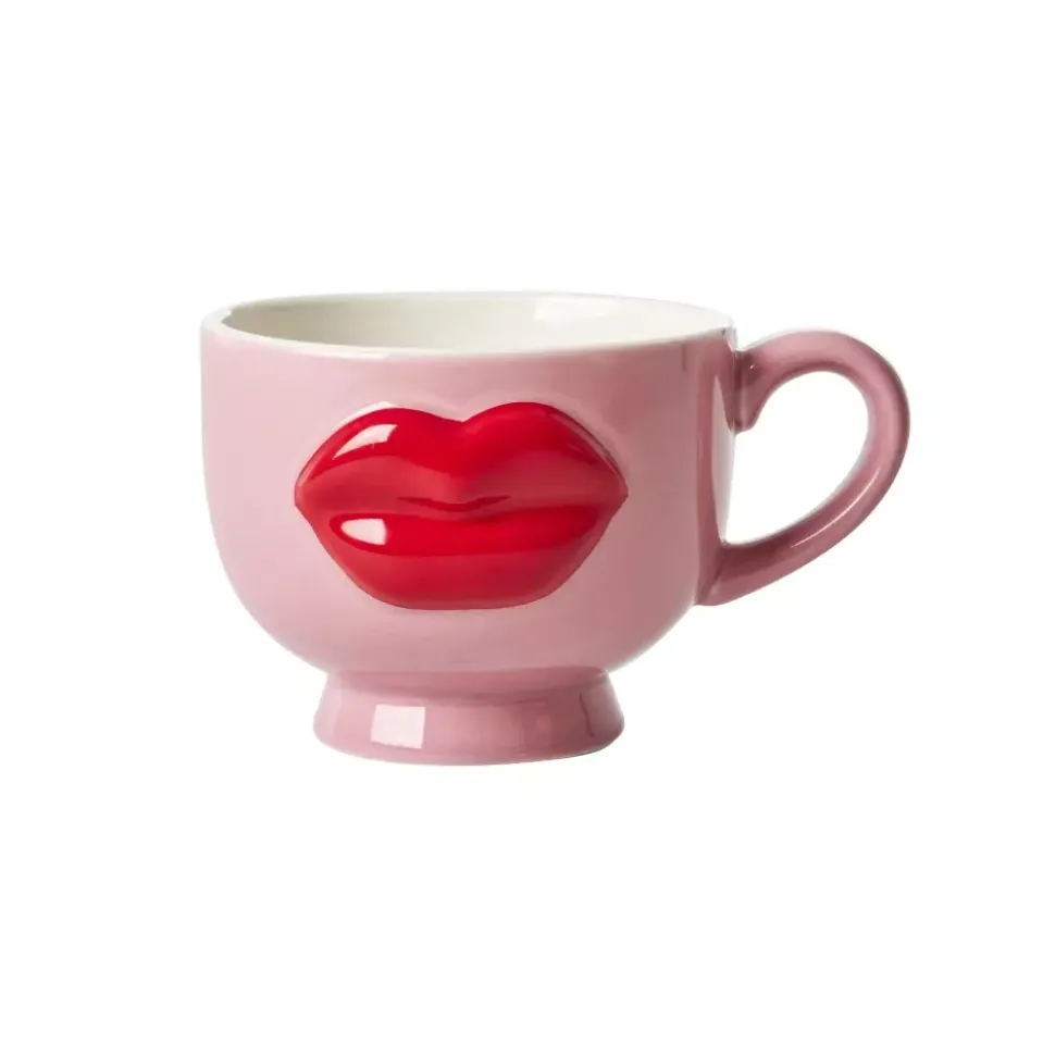 Keramikk Kopp Rosa Lips