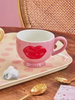 Keramikk Kopp Rosa Lips