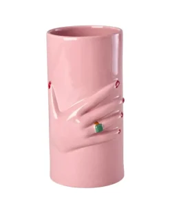 Keramikk Vase Med Hånddekorasjon