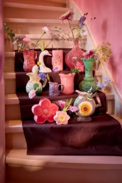 Keramikk Vase Med Hånddekorasjon