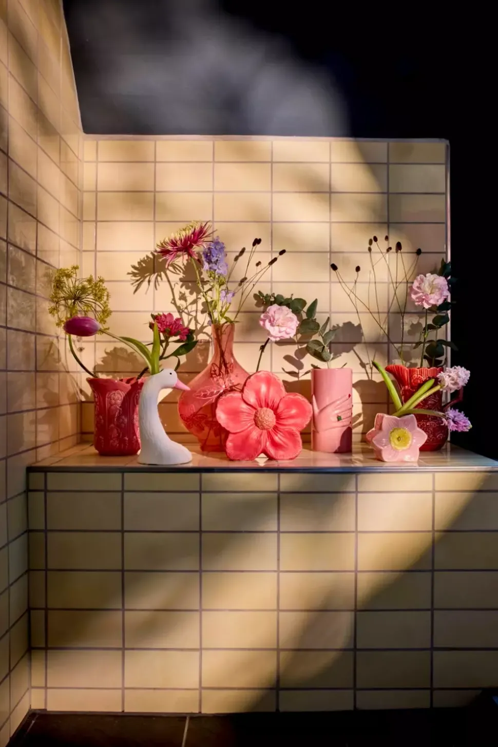 Keramikk Vase Med Hånddekorasjon