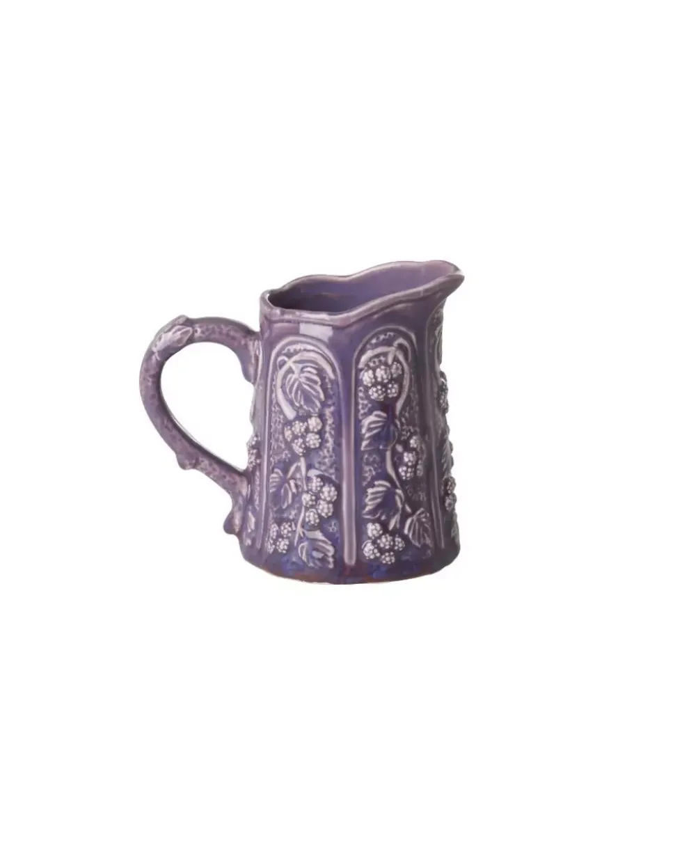 Keramikk Vintage Vase Mørk Lavendel