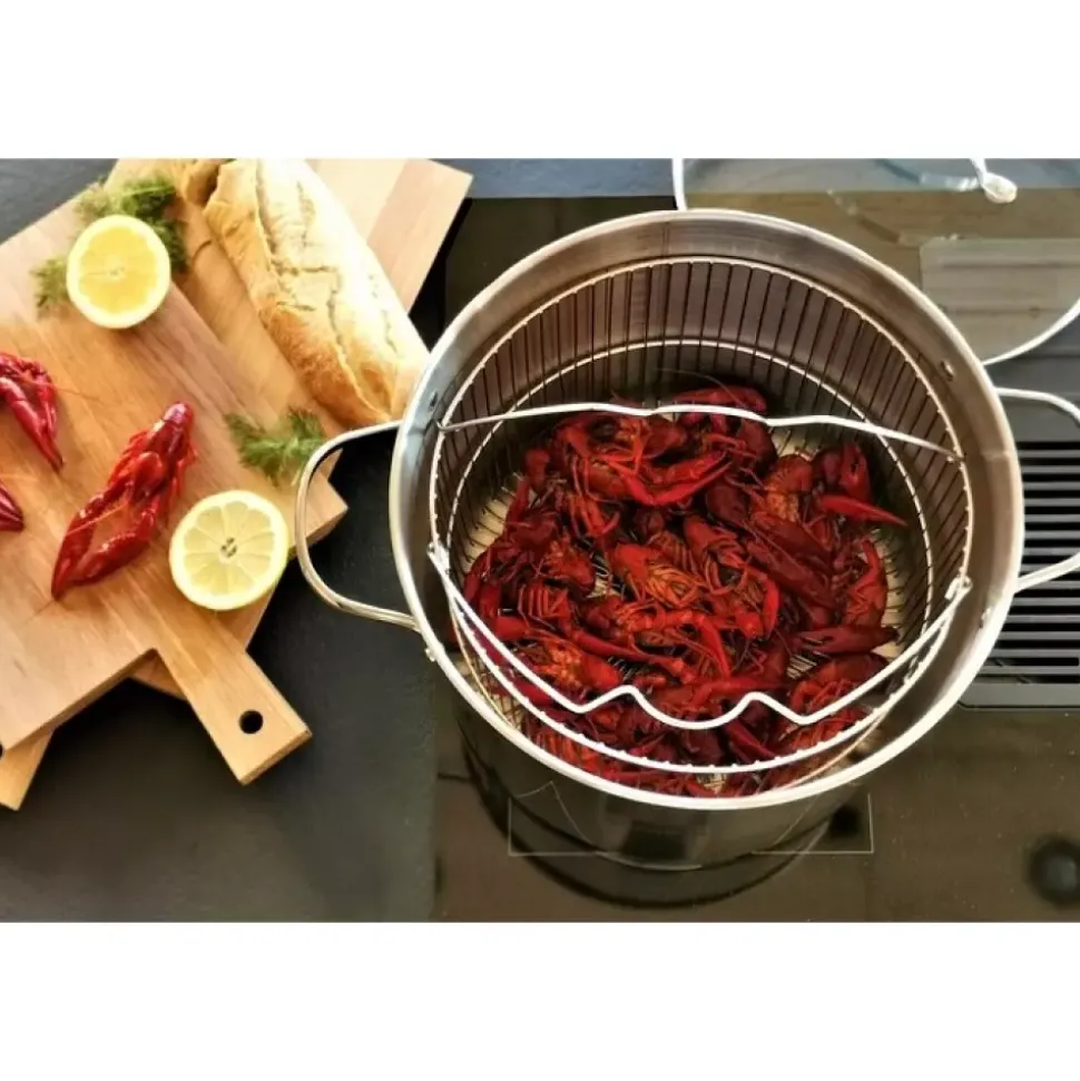 Kitchen Essentials - Gryte m/dampkurv - 18 l