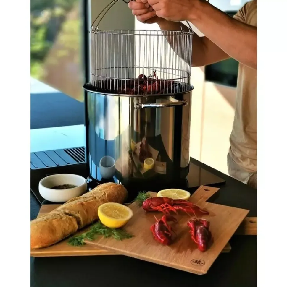 Kitchen Essentials - Gryte m/dampkurv - 18 l