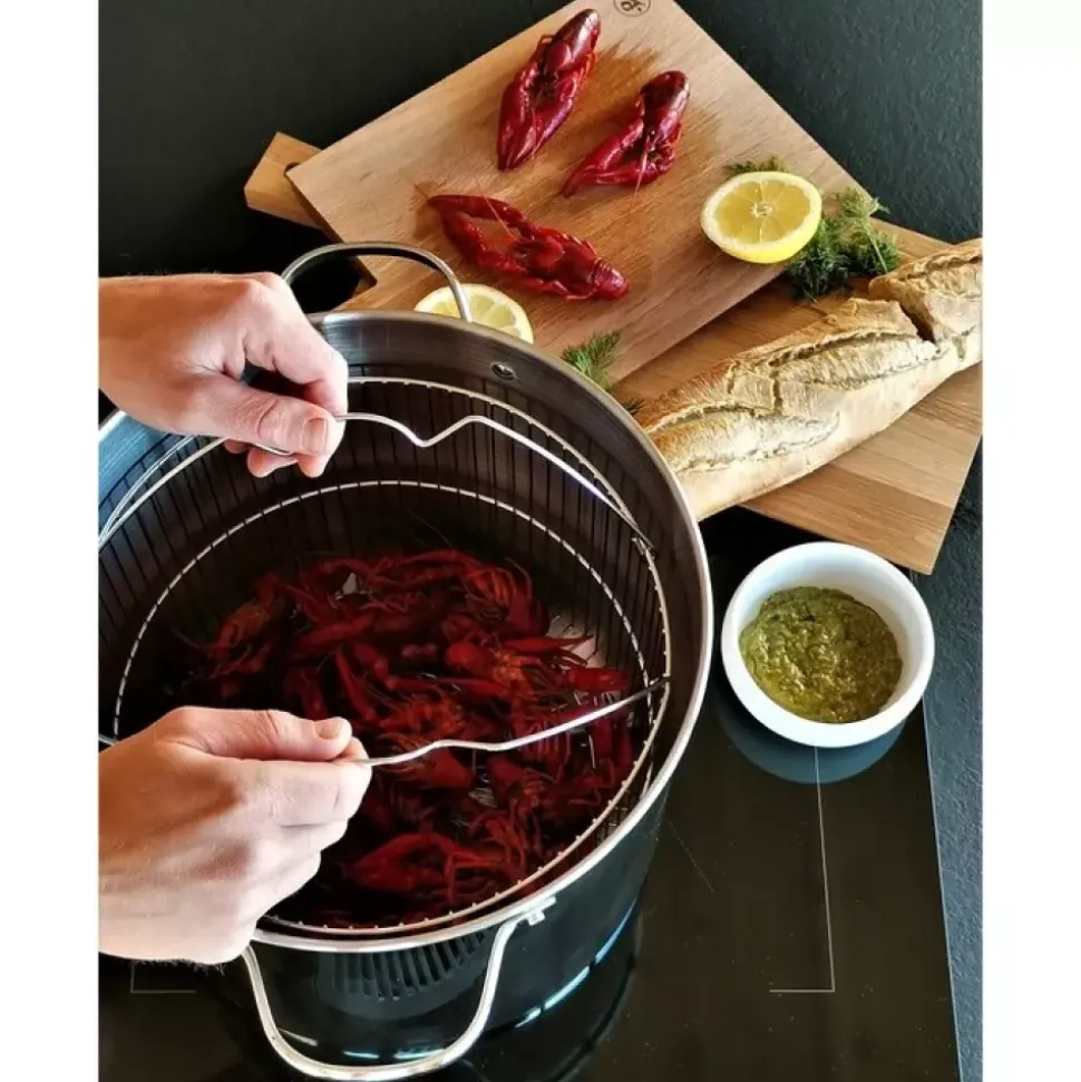 Kitchen Essentials - Gryte m/dampkurv - 18 l