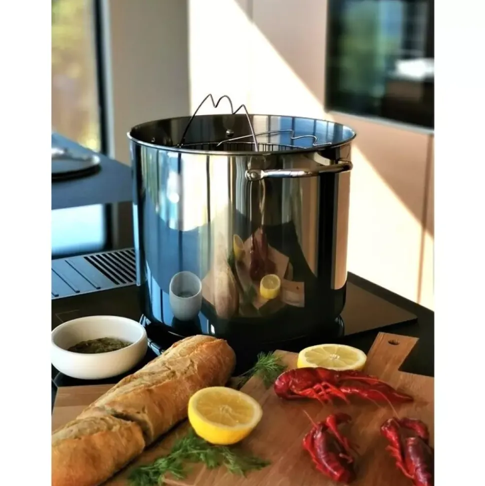 Kitchen Essentials - Gryte m/dampkurv - 18 l