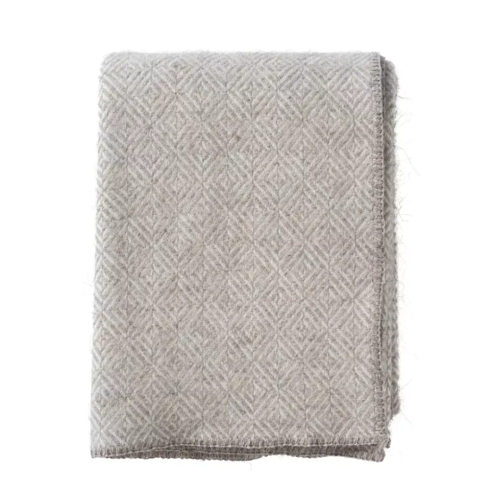 Klippan - Diamonds Pledd Natural Beige