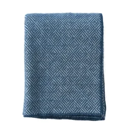 Klippan - Diamonds Pledd Sea Blue